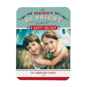 Vintag Sei froh, dass du richtig Zitat Weihnachten Magnet