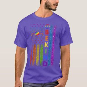 Vintag Sei gütiger LGBTQ Gay Pride Monat Regenboge T-Shirt
