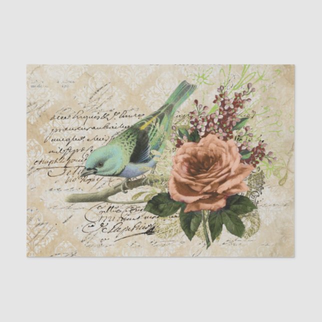 Vintag Seidenpapier (Vorderseite)