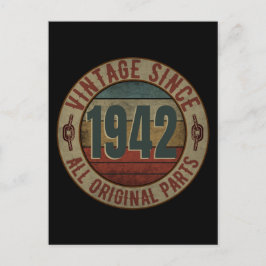 VINTAG SEIT 1942 ALLE URSPRUNGSTEILE POSTKARTE