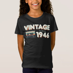 Vintag seit 1946 Nostalgische und Vintage Musik Ge T-Shirt