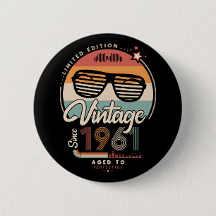 Vintag seit 1961 button