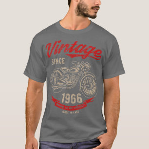Vintag seit 1966 Geburtstag Geschenk Motorrad Moto T-Shirt