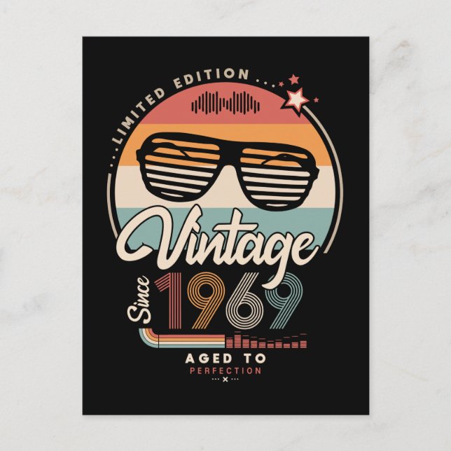 Vintag seit 1969 postkarte (Vorderseite)