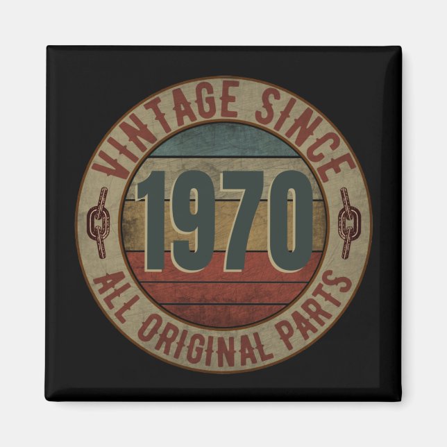 VINTAG SEIT 1970 ALLE URSPRÜNGLICHEN TEILE. MAGNET (Vorne)