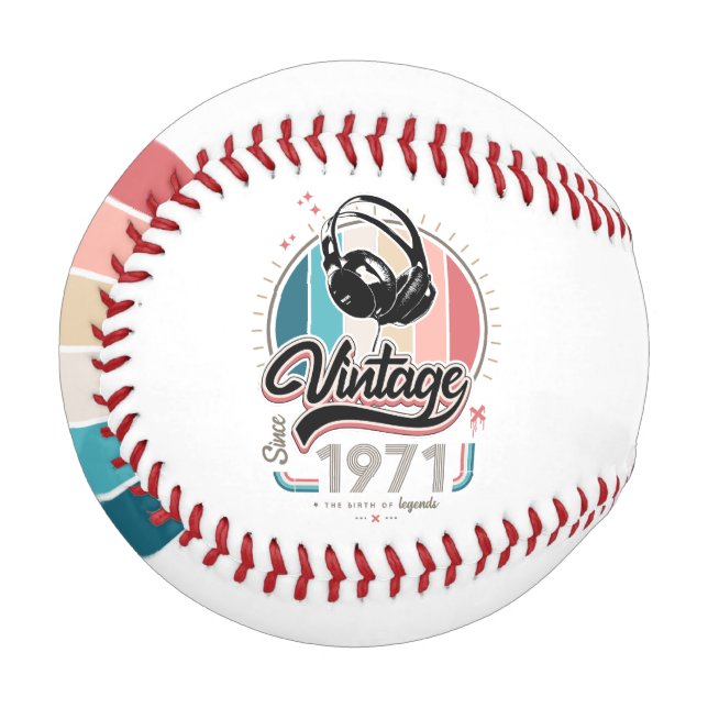 Vintag seit 1971 baseball (Vorderseite Links)