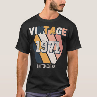 Vintag seit 1971 Geburtstag Retro Spaß T-Shirt