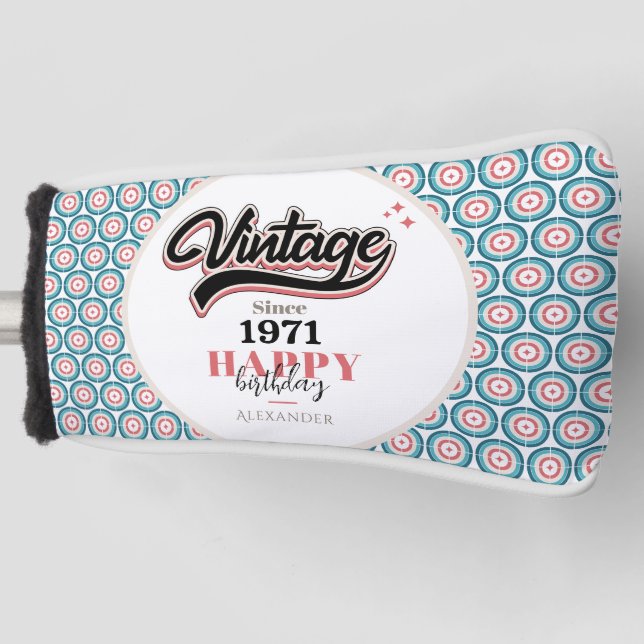 Vintag seit - 1971 golf headcover (Vorderseite)