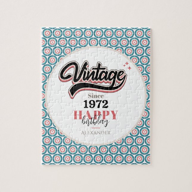 Vintag seit - 1972 puzzle (Vertikal)