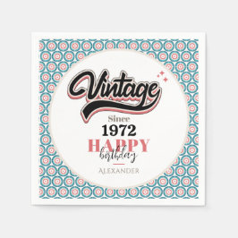 Vintag seit - 1972 serviette