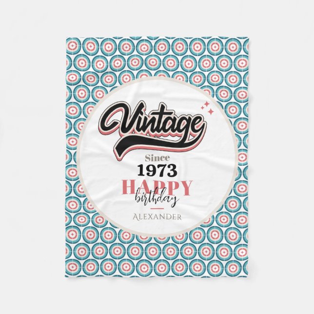 Vintag seit - 1973 fleecedecke (Vorderseite)