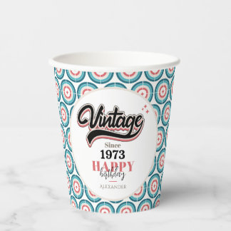 Vintag seit - 1973 pappbecher