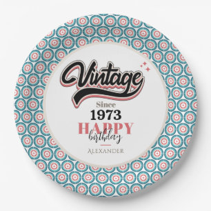 Vintag seit - 1973 pappteller