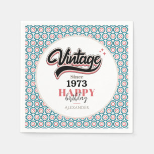 Vintag seit - 1973 serviette