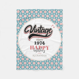 Vintag seit - 1974 fleecedecke