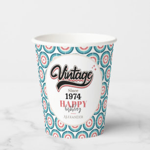 Vintag seit - 1974 pappbecher