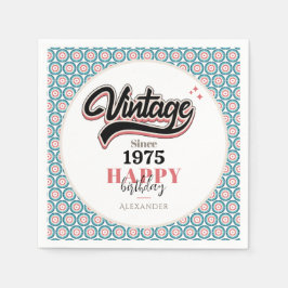 Vintag seit - 1975 serviette