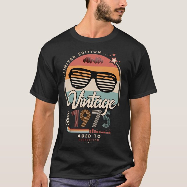 Vintag seit 1975 T-Shirt (Vorderseite)