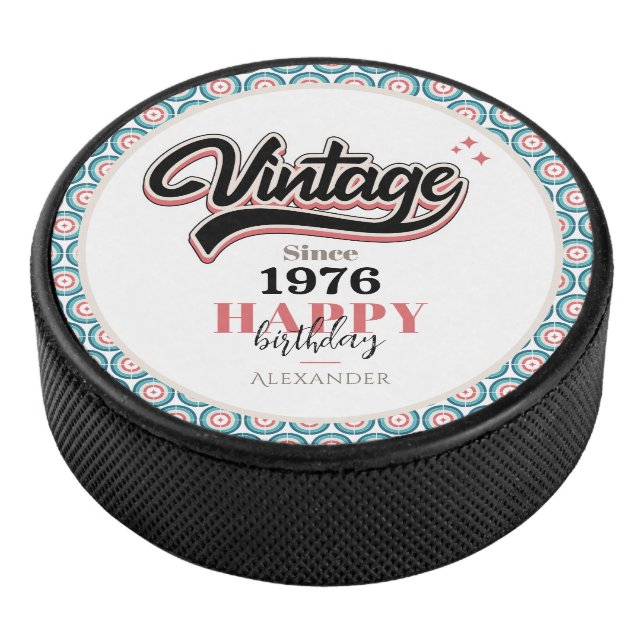 Vintag seit - 1976 eishockey puck (3/4)