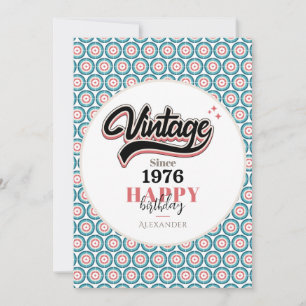 Vintag seit - 1976 feiertagskarte