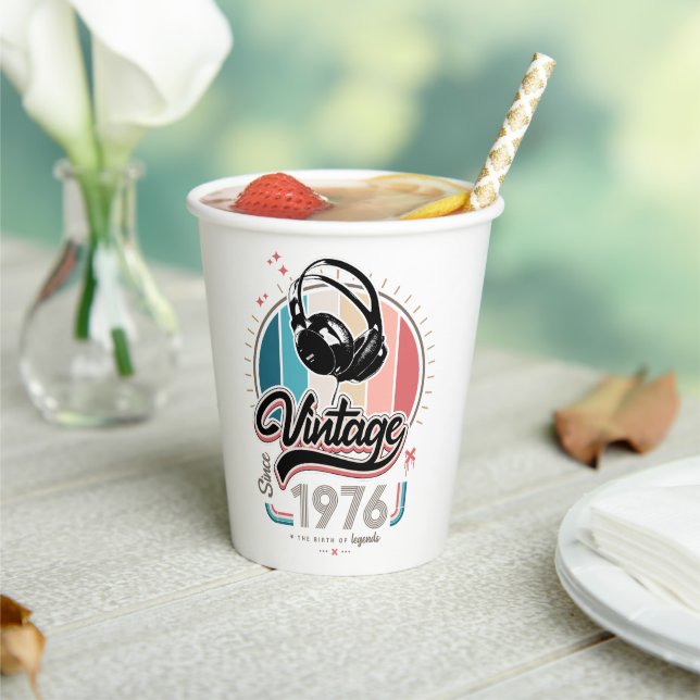 Vintag seit 1976 pappbecher (In Situ)