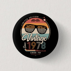 Vintag seit 1978 button
