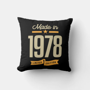 Vintag seit 1978 Geburtstagsgeschenk Kissen