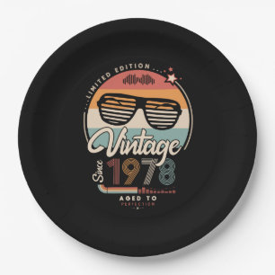 Vintag seit 1978 pappteller