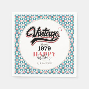 Vintag seit - 1979 serviette
