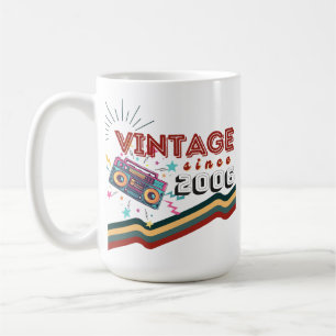 Vintag seit 2006 Nostalgische und Vintage Musik Kaffeetasse