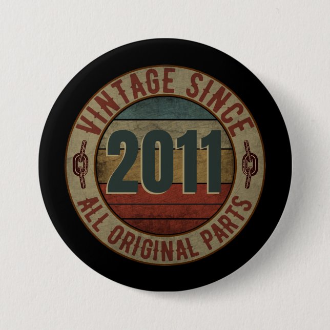 VINTAG SEIT 2011 ALLE ORIGINALTEILE. BUTTON (Vorderseite)