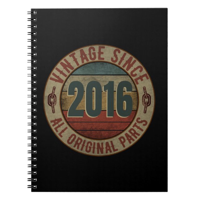 VINTAG SEIT 2016 ALLE ORIGINALTEILE. NOTIZBLOCK (Vorderseite)