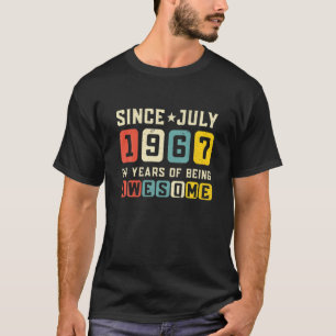 Vintag seit Juli 1967 54 Jahre Phantastisch T-Shirt