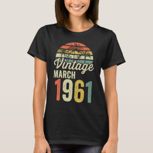 Vintag Seit März 1951 Bday Vintag 70th Birthda T-Shirt