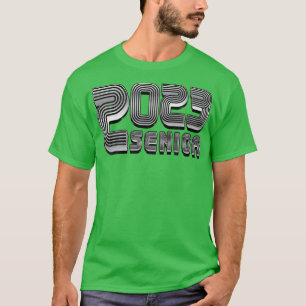 Vintag Senior 2023 Silver Text T-Shirt