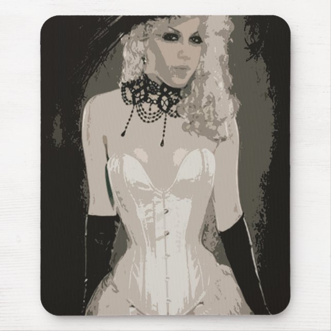 Vintag Sensual Corset Art Mousepad (Vorne)