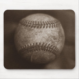 Vintag Sepia Baseball Mousepad