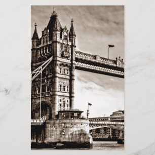 Vintag Sepia London Tower Bridge
