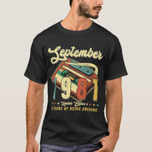 Vintag SEPTEMBER 1981 Gebildet 1981 39. Geburtstag T-Shirt