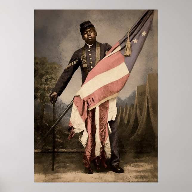 Vintag Sergeant William Carney 1864 Poster (Vorne)