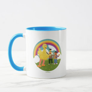 Vintag Sesame Street Friends Rainbow Tasse