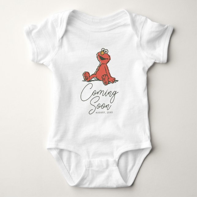 Vintag Sesamstraße - Elmo New Baby Strampler (Vorderseite)