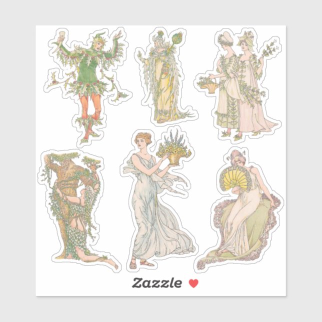 Vintag Shakespeares Garden Blume Journal Kit Aufkleber (Blatt)