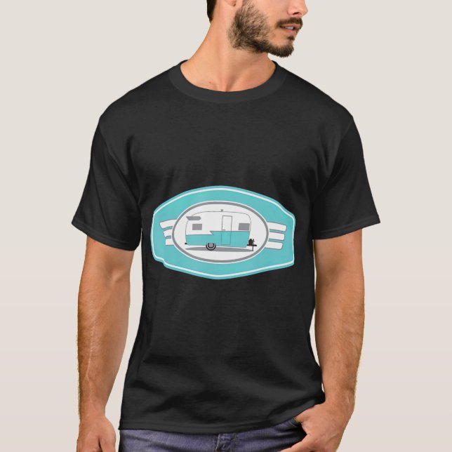 Vintag Shasta Camper Trailer T-Shirt (Vorderseite)
