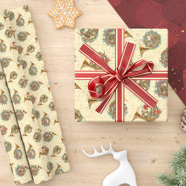 Vintag Sheet Music French Horns Weihnachten Geschenkpapier