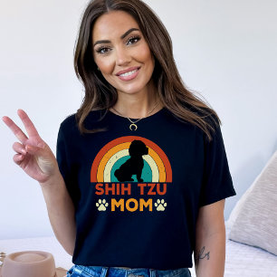 Vintag Shih TZU Dog Mama Sunset T-Shirt