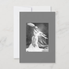 Vintag-Show-Girl Dankeskarte