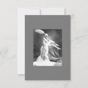 Vintag-Show-Girl Dankeskarte