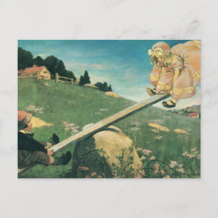Vintag Siehe Saw Margery Daw, Jessie Willcox Smith Postkarte