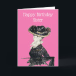 Vintag Sister Large Hat Edouard Manet Birthday Karte<br><div class="desc">Vintage Malerei von Edouard Manet Frau in Large Hat Geburtstagskarte. Großartiges Bild für Ihre Schwester,  Mutter oder Freundin. Personalisieren Sie diese Karte einfach,  indem Sie den Vorlagentext bearbeiten.</div>